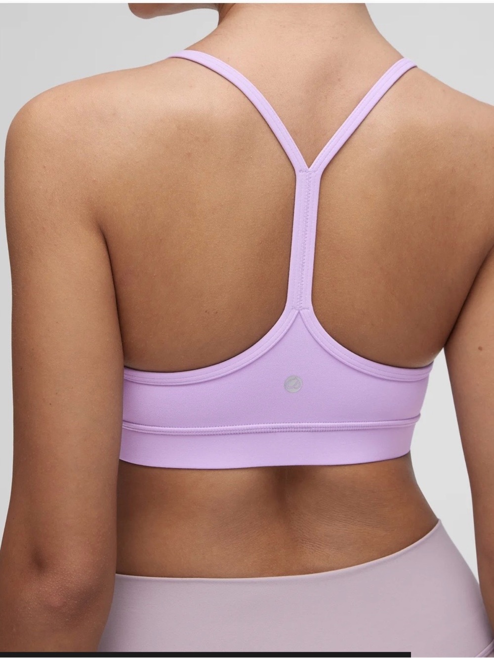 CRZ YOGA Lavender Strappy Sports Bra